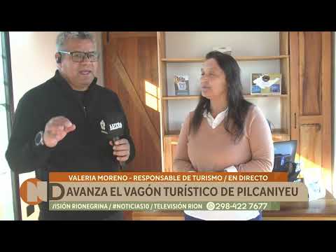 Avanza el nuevo vagón turístico en la localidad de Pilcaniyeu