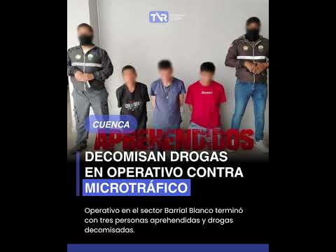 🚨 #Cuenca: La Policía captura a tres sospechosos en un centro de monitoreo de cámaras y droga