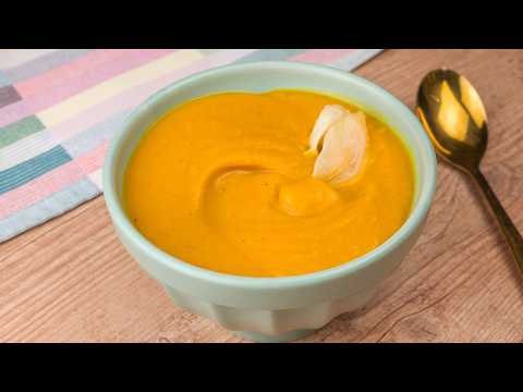 Sopa creme de abóbora com gengibre — receita