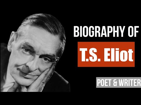 T.S. Eliot biography || poet and writer