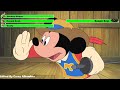 Mickey Donald Goofy The Three Musketeers 2004 Final Battle With Healthbars