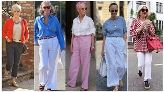 Download the video "Natural Older Women OVER 50 60 70 | Summer Fashion 2025 For Women #womenoutfitsideas"