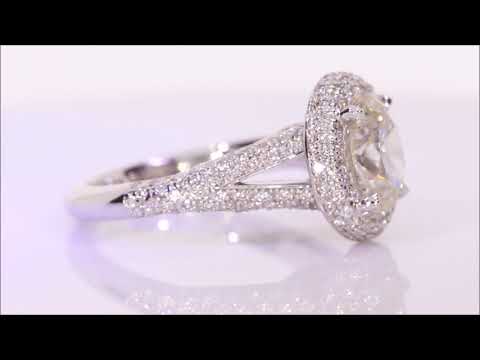 1.87 ctw Diamond Engagement Ring - Oval Cut J SI2 | BigDiamondsUSA