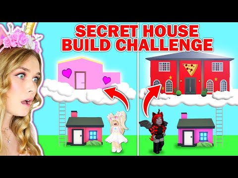 *SECRET* House Build Challenge SANNA vs MOODY In Adopt Me! (Roblox)