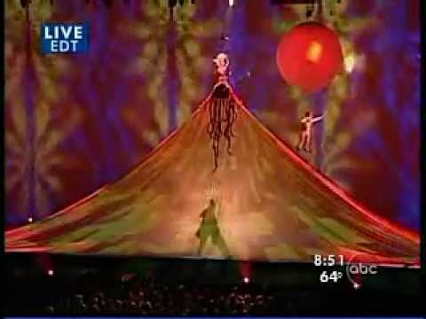 Dessy Di Lauro with Cirque du Soleil in Good Morning America