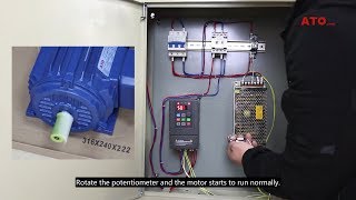 How to control VFD frequency with a speed potentiometer