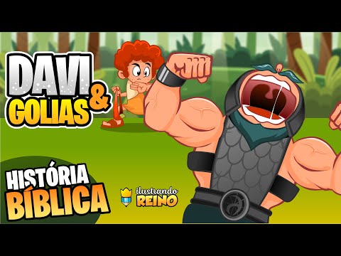 Davi e Golias - História Bíblica Infantil - Velho Testamento Bíblia - IR