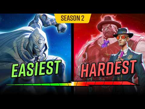 Ranking EVERY Hero From EASIEST to HARDEST in Marvel Rivals | Season 2