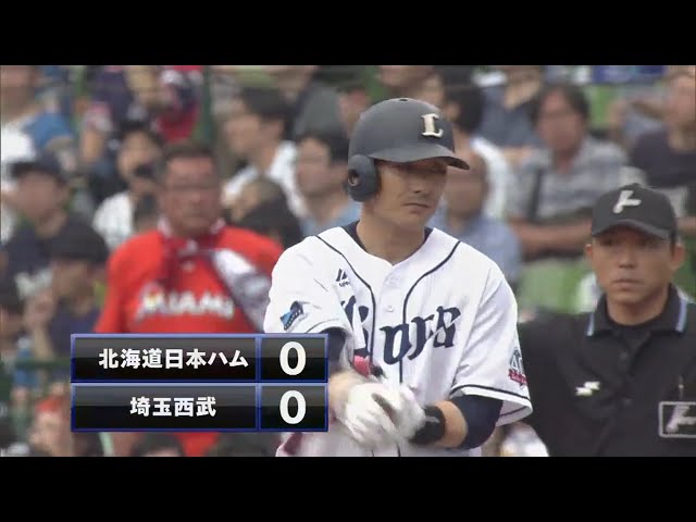 【1回裏】ライオンズ・栗山が連敗ストップへ ライト前へ先制2点タイムリー!! 2018/5/27 L-F