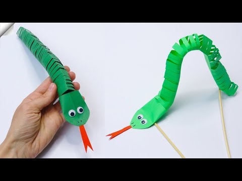 Amazing Paper Snake Moving paper toys