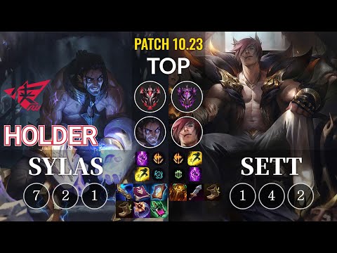 RW Holder Sylas vs Sett Top - KR Patch 10.23