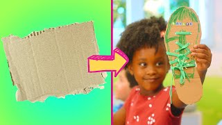 Craft Time: Shoe Tying Practice Boards | Crafts for Toddlers | Educational Videos for Kids |