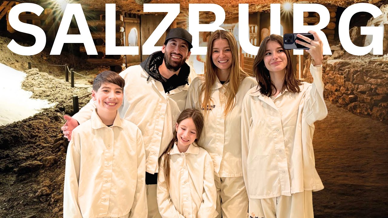 A family embarks on a visit to Salzwelten Salt Mine.