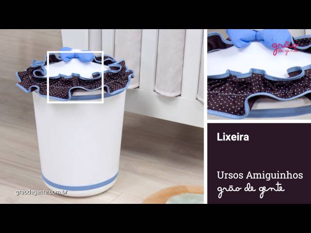 Lixeira Ursos Amiguinhos | Ref: 54087