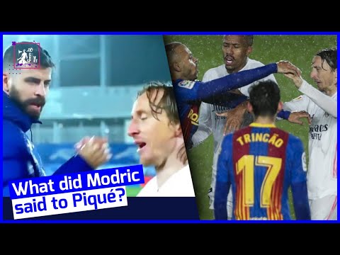 This is what Modrić said to Piqué after the classico game!