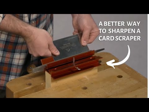 How to Use the Woodsmith Scraper Sharpening System