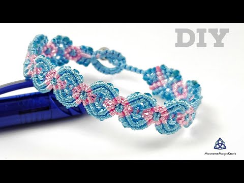 Macrame Bracelet with Beads Tutorial Easy Jewelry Making