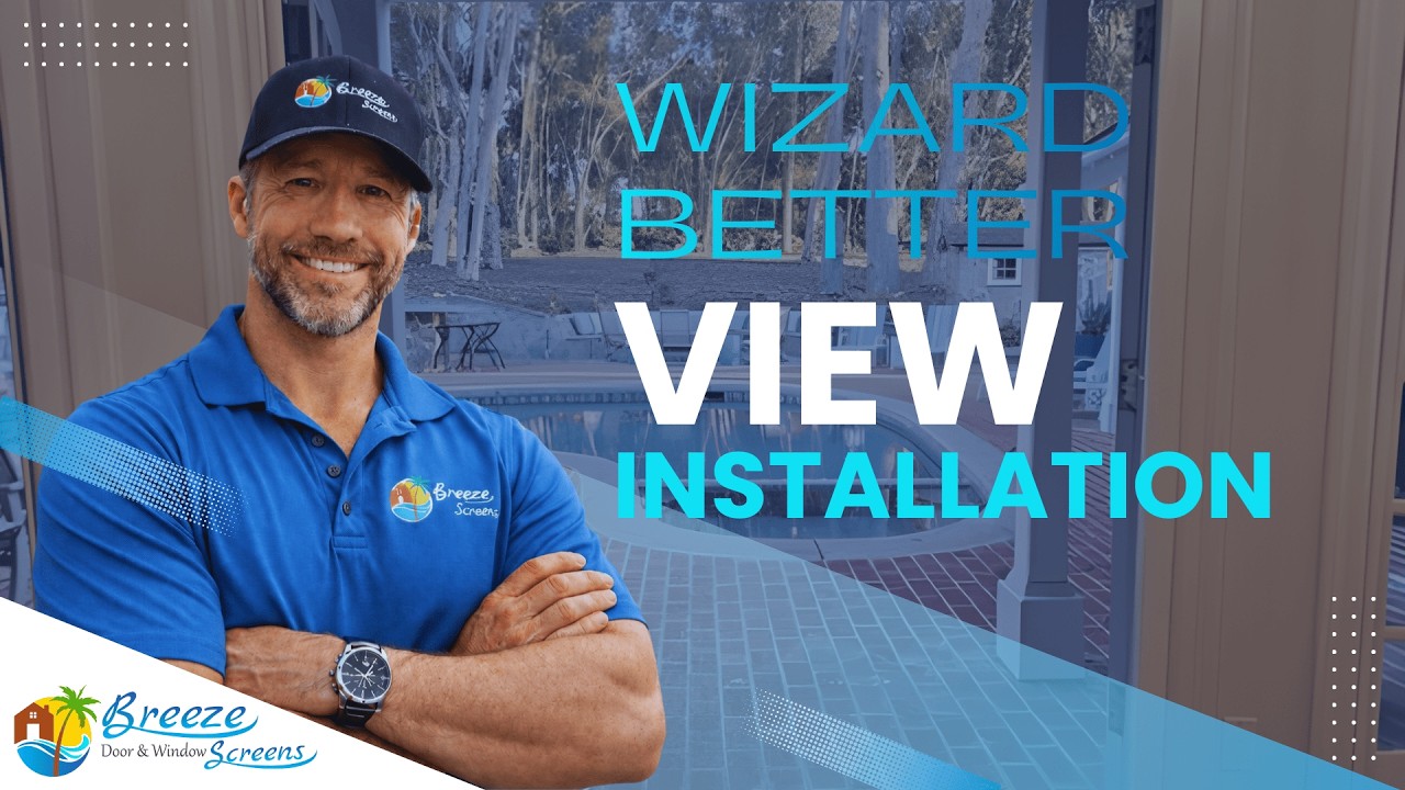 Wizard BetterView retractable for French door opening