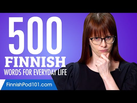 500 Finnish Words for Everyday Life - Basic Vocabulary #25