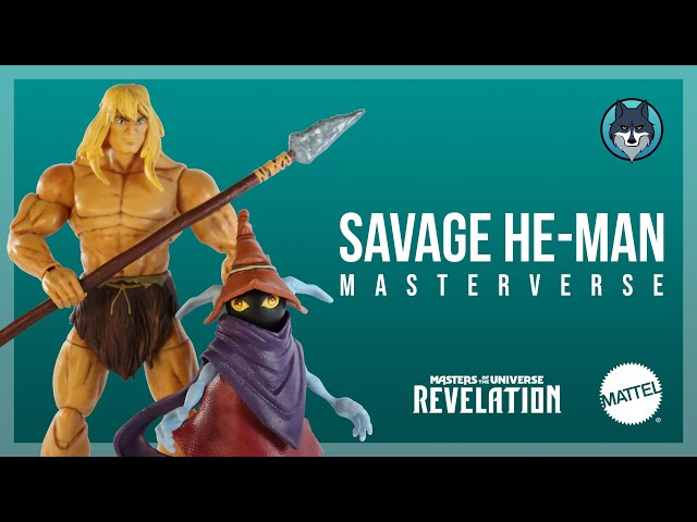 Vídeo relacionado con Masters of the Universe Masterverse Figura de Acción Savage He-Man con Orko - 3 Armas Incluidas - 18 cm - Regalo para Coleccionistas de 6+ Años