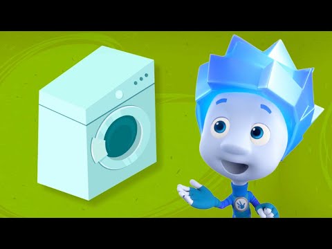 Nolik and the Washing Machine | The Fixies | Cartoons for Children - Kingdom Kids Zone, Little Learners - The Fixies