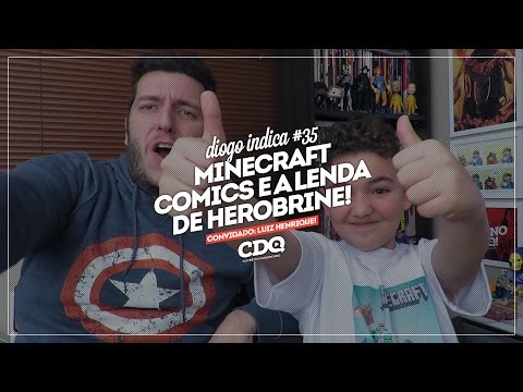 Minecraft Comics e a Lenda de Herobrine! - Diogo Indica #35