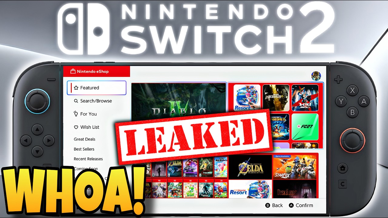 BIG New Nintendo Switch 2 Game LEAKED! + Switch 2 Game Updates!