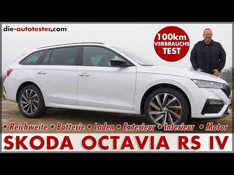 SKODA OCTAVIA RS iV - Echter RS oder Familienkutsche 100 km Verbrauch Test Reichweite Daten Deutsch