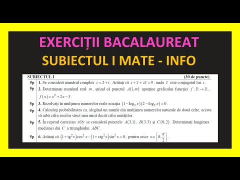 BACALAUREAT MATEMATICA SUBIECTUL I REZOLVAT PROFIL REAL MATE   INFO 2023 MODEL SIMULARE EXERCITII M1