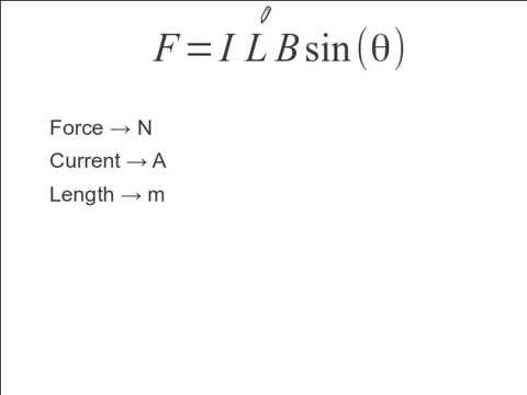 Lecture 29-3: Units for Magnetic Forces on Wires