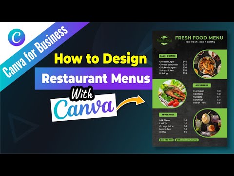 How to Create Menu for Restaurant in Canva | Step-by-Step Guide | Genius Junkie