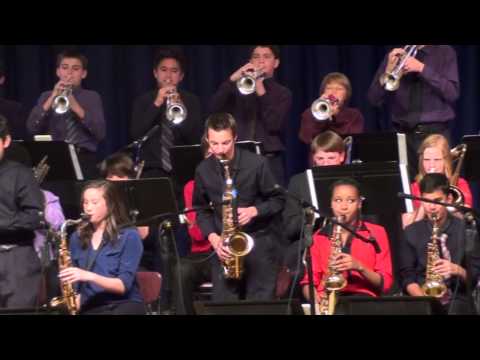 Fowl Play; Both bands on the Stage in 2013 FMS and SMS Jazz Bands Final Concert