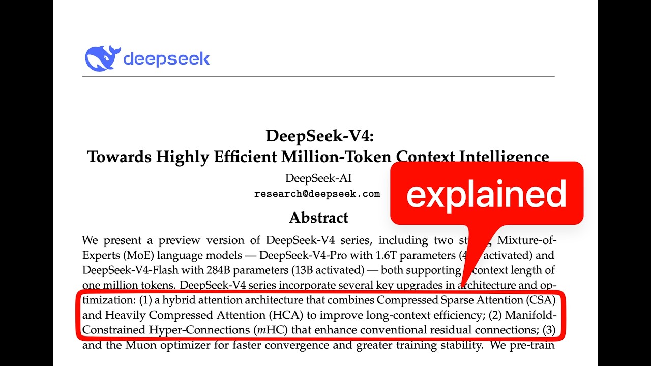 DeepSeek-V4百万token上下文突破：压缩注意力机制如何降低90%计算成本
