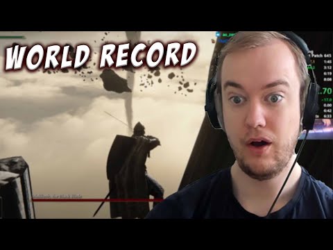 Guzu is AMAZED By WORLD RECORD Elden Ring SPEEDRUN (6:59)