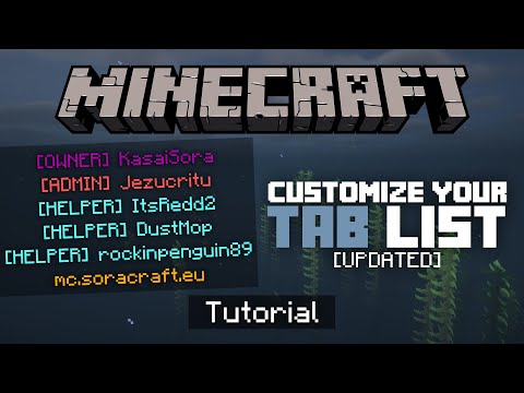 How To Customize Your TAB List On Your Minecraft Server (Updated Tutorial)