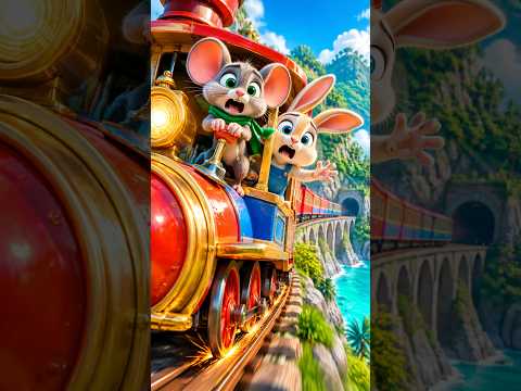 😱🐭 الفأر ميلو دخل القطار... لكن الفرامل لا تعمل! 🚂💨