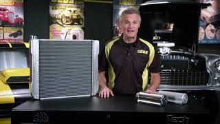 Chevy/GM-Style Aluminum Radiator Kit JEGS 31" W x 19" H Radiator 555-52009 - video thumbnail 2