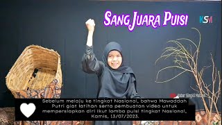 Download lagu Puisi Tak Ada Lagi: karya Lk. Ara oleh Mawaddah Putri sang Juara dari MAN Singkil mp3