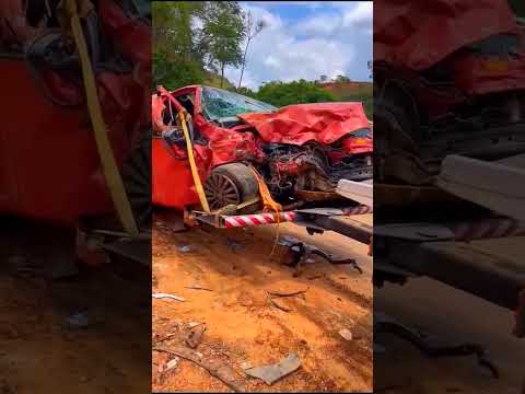 Acidente no trevo de Santa Margarida MG.