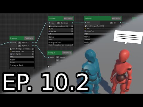 Unity Dialogue Editor Tutorial made with graph view Part 10.2 - New And Better Node's