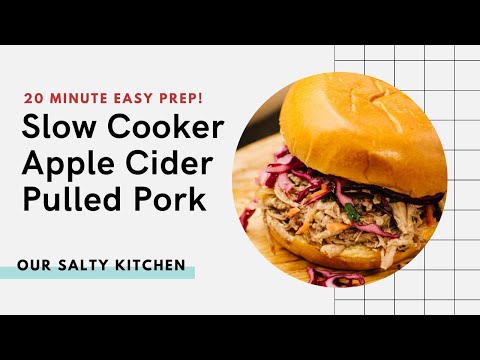 Slow Cooker Apple Cider Pulled Pork