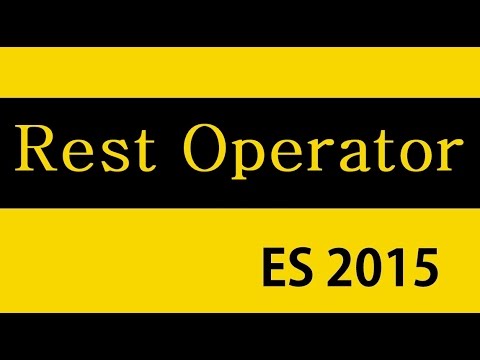 ES6 and Typescript Tutorial 13 Rest Operator