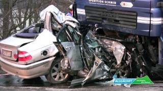preview picture of video 'Tödlicher Verkehrsunfall auf der B12'