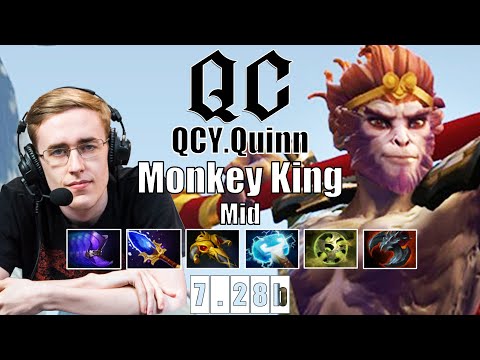 Monkey King Mid | QCY.Quinn | BROKEN MONKEY KING MID META | 7.28b Gameplay Highlights