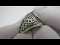 Видеообзор Мужское серебряное кольцо "Николай Угодник" 2100573