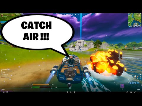 Fortnite Challenge: Catch Air With A Motorboat