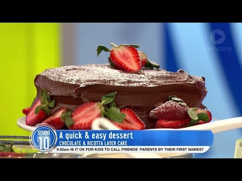 Chocolate & Ricotta Layer Cake w/ Amanda Lennon | Studio 10