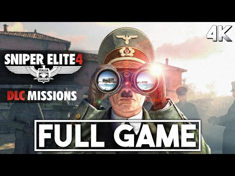 SNIPER ELITE 4 ALL DLC MISSIONS Gameplay Walkthrough FULL GAME (4K 60FPS) - No Commentary