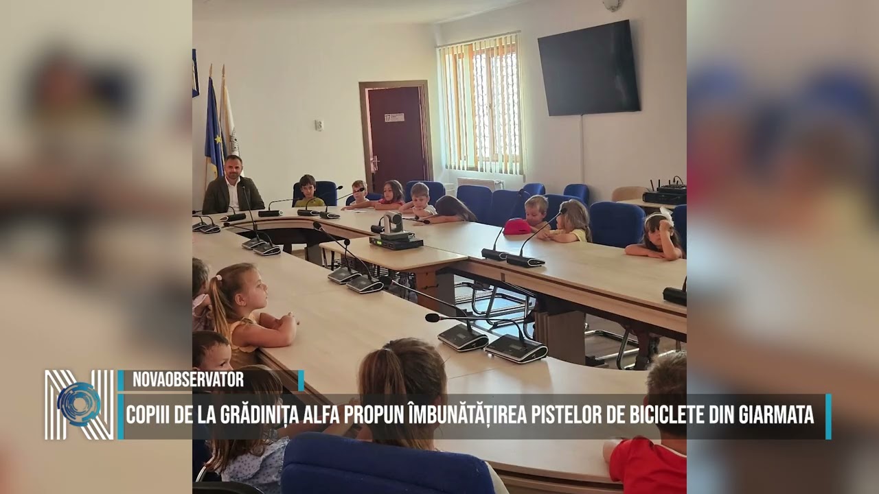 Copiii de la Grădinița Alfa propun îmbunătățirea pistelor de biciclete din Giarmata