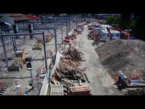 Hornsby Junction Remodelling Project: 17 day trackwork time lapse